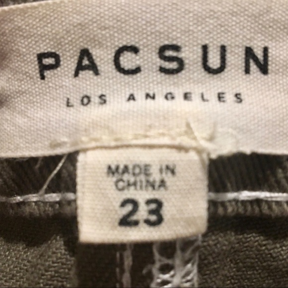 PacSun Olive Green Denim Skirt - Picture 4 of 15